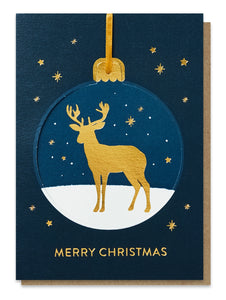 Reindeer Pop Out Christmas Bauble Card