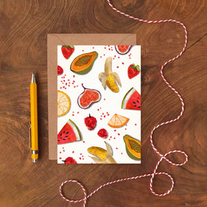Fruits Pattern Greeting Card