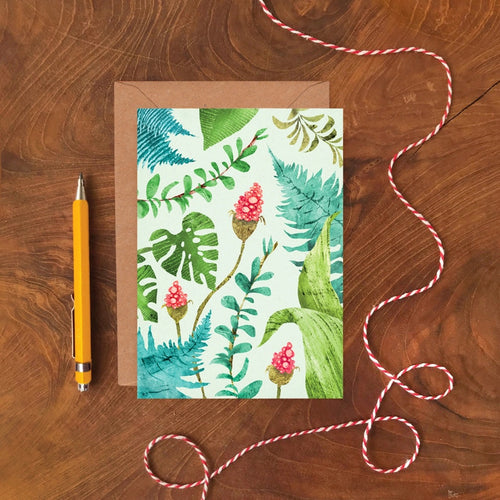 Plants Pattern Greeting Card