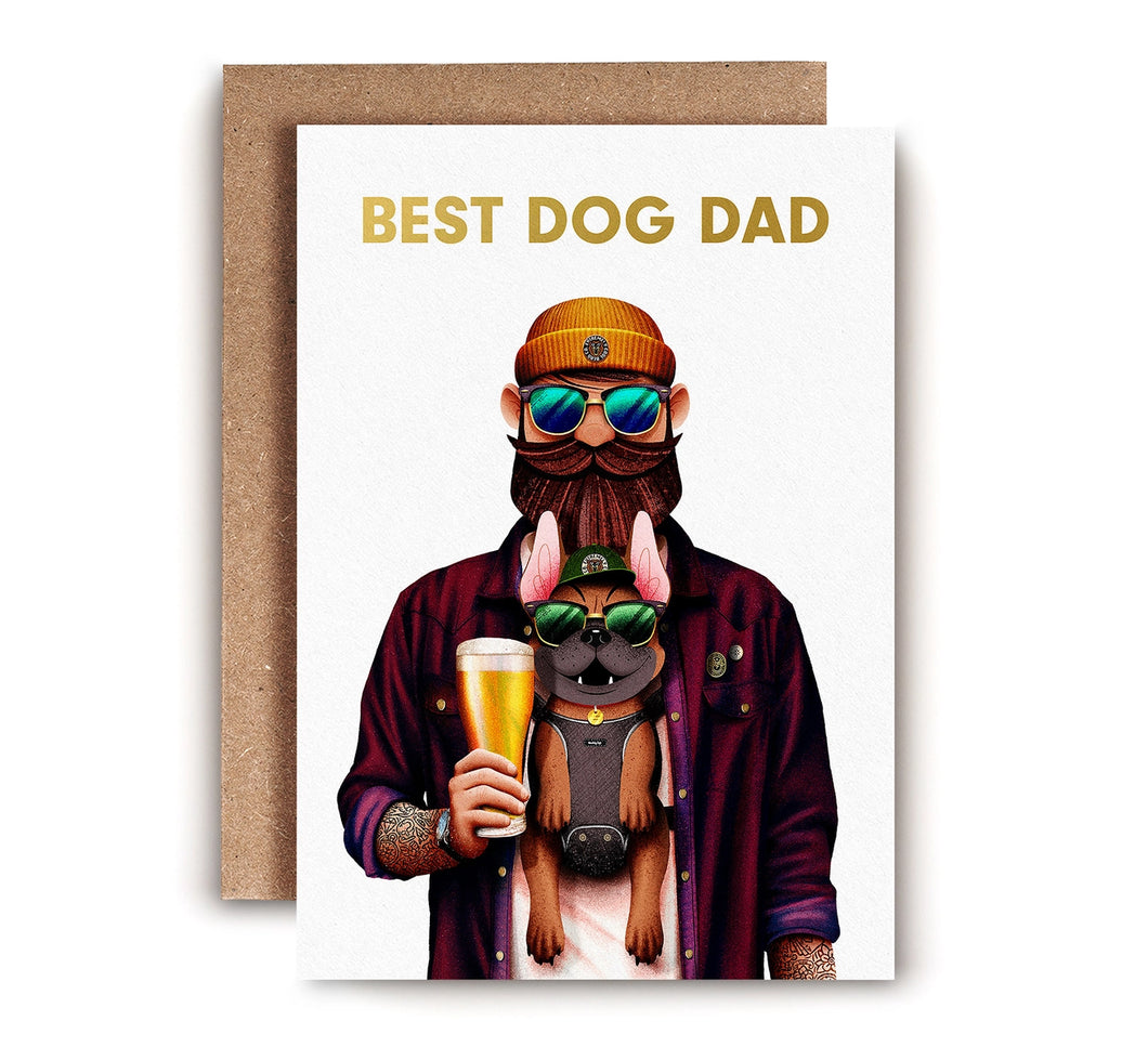 Best Dog Dad Card