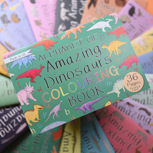 Alphabet Of Amazing Dinosaurs Colouring Book