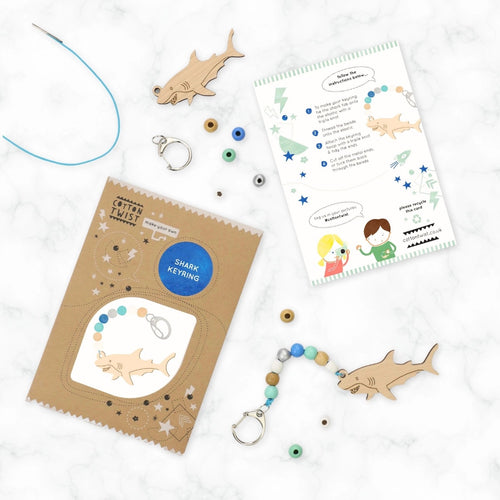 Make Your Own Shark Keyring Kit