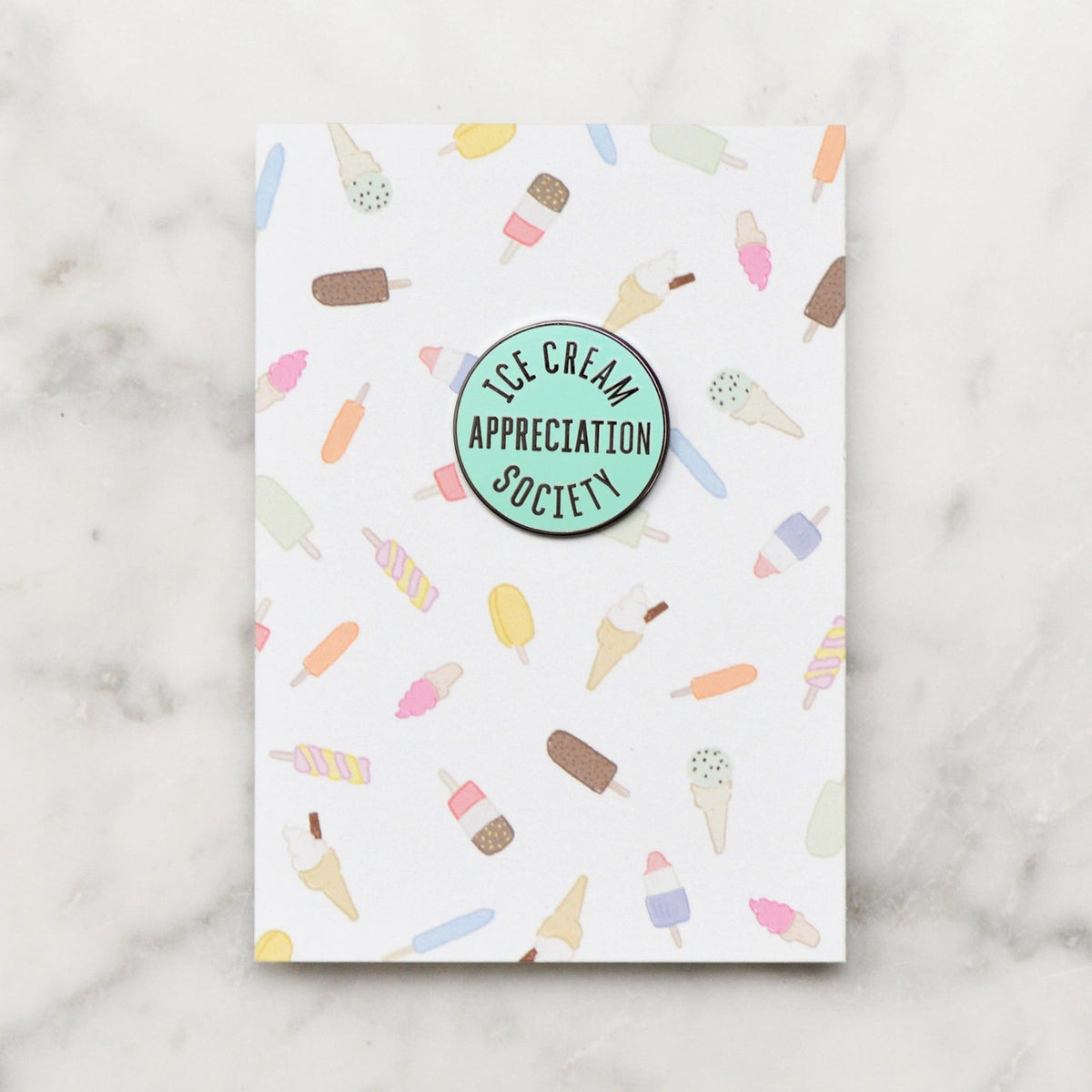 Ice Cream Appreciation Society Enamel Badge