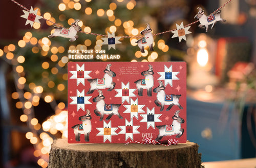 Reindeer And Stars Christmas Garland Kit