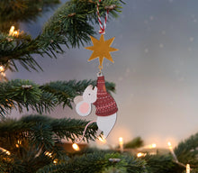 Mouse And Star Christmas Decoration