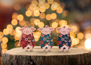 Pigs In Blankets Decoration - Blue