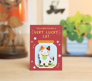 Very Lucky Cat Pin Badge