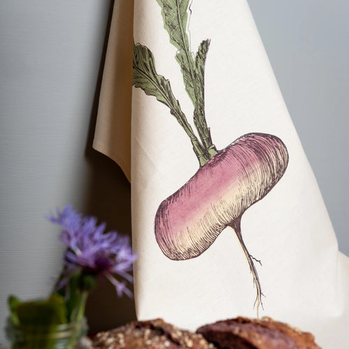 Purple Turnip Tea Towel