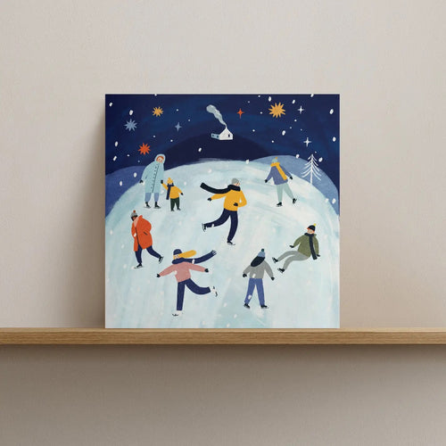 Ice Skating Greeting Card