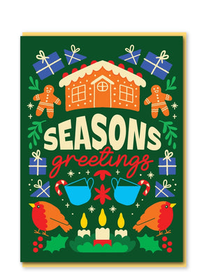 Seasons Greetings Christmas Card