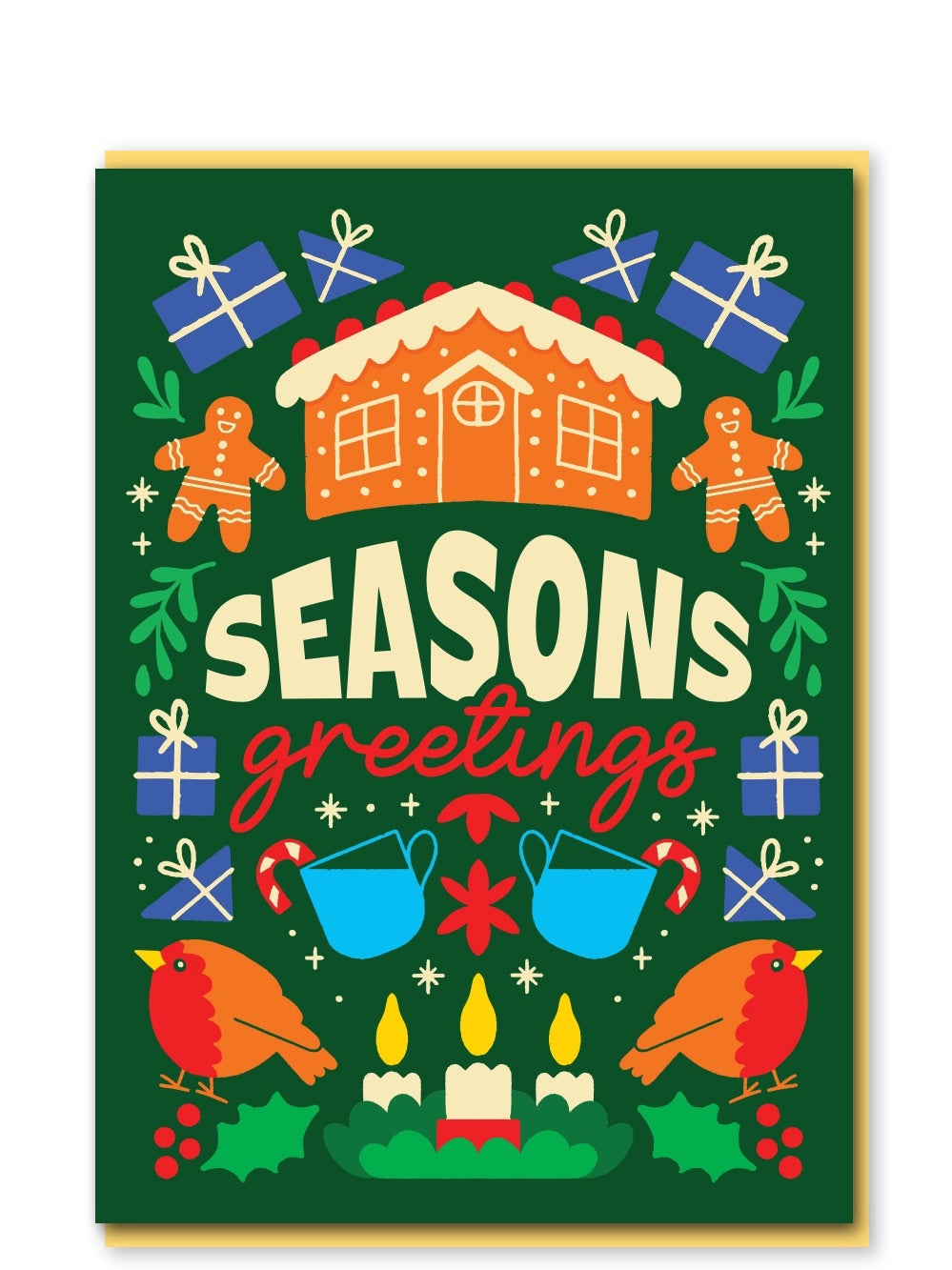 Seasons Greetings Christmas Card