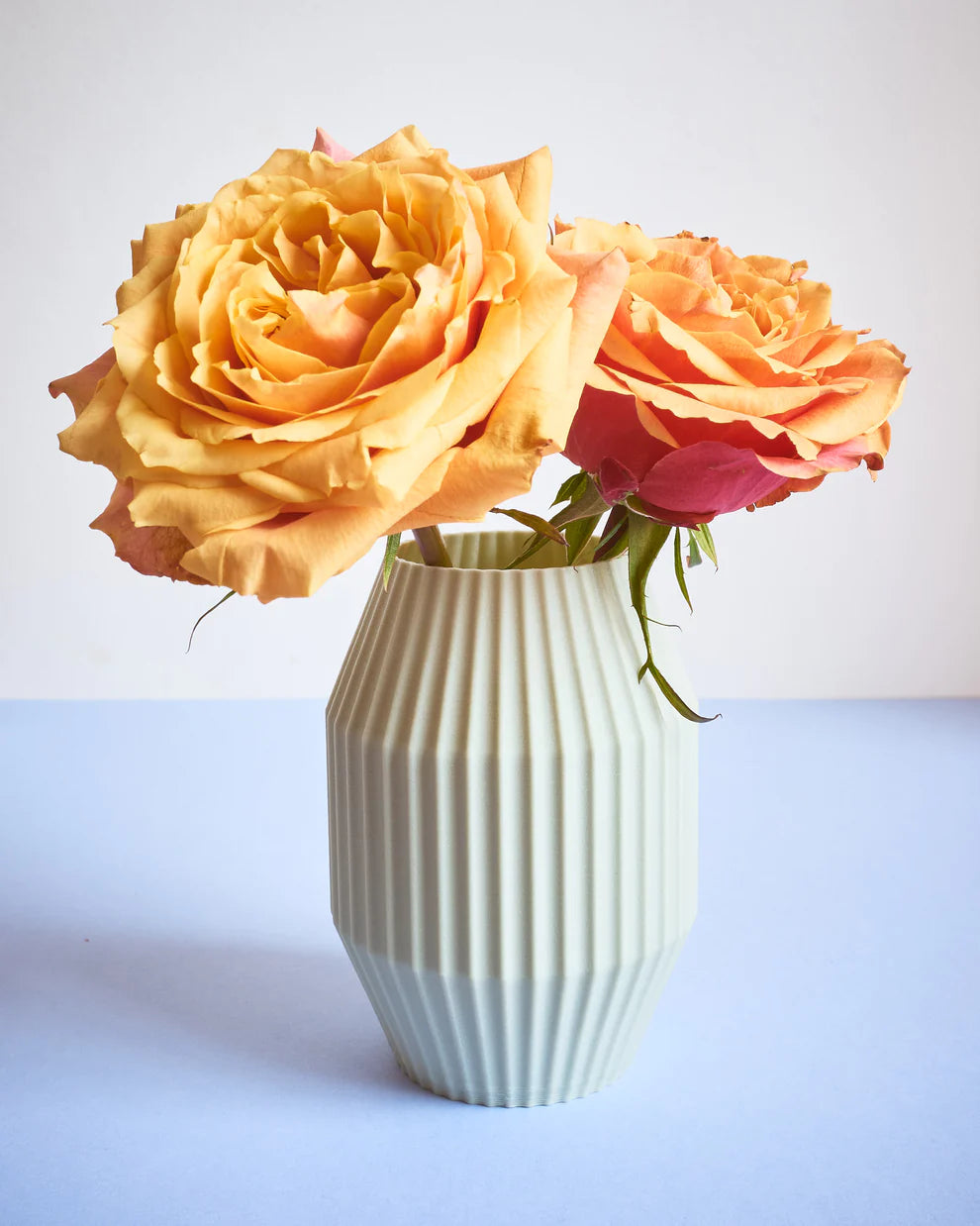 Recycled Contemporary Fluted Vase