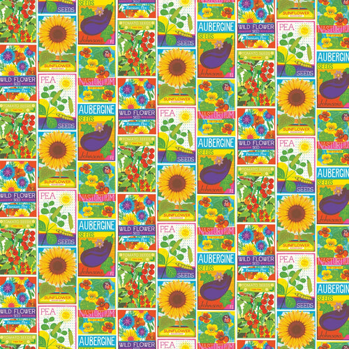 Seed Packets Wrapping Paper