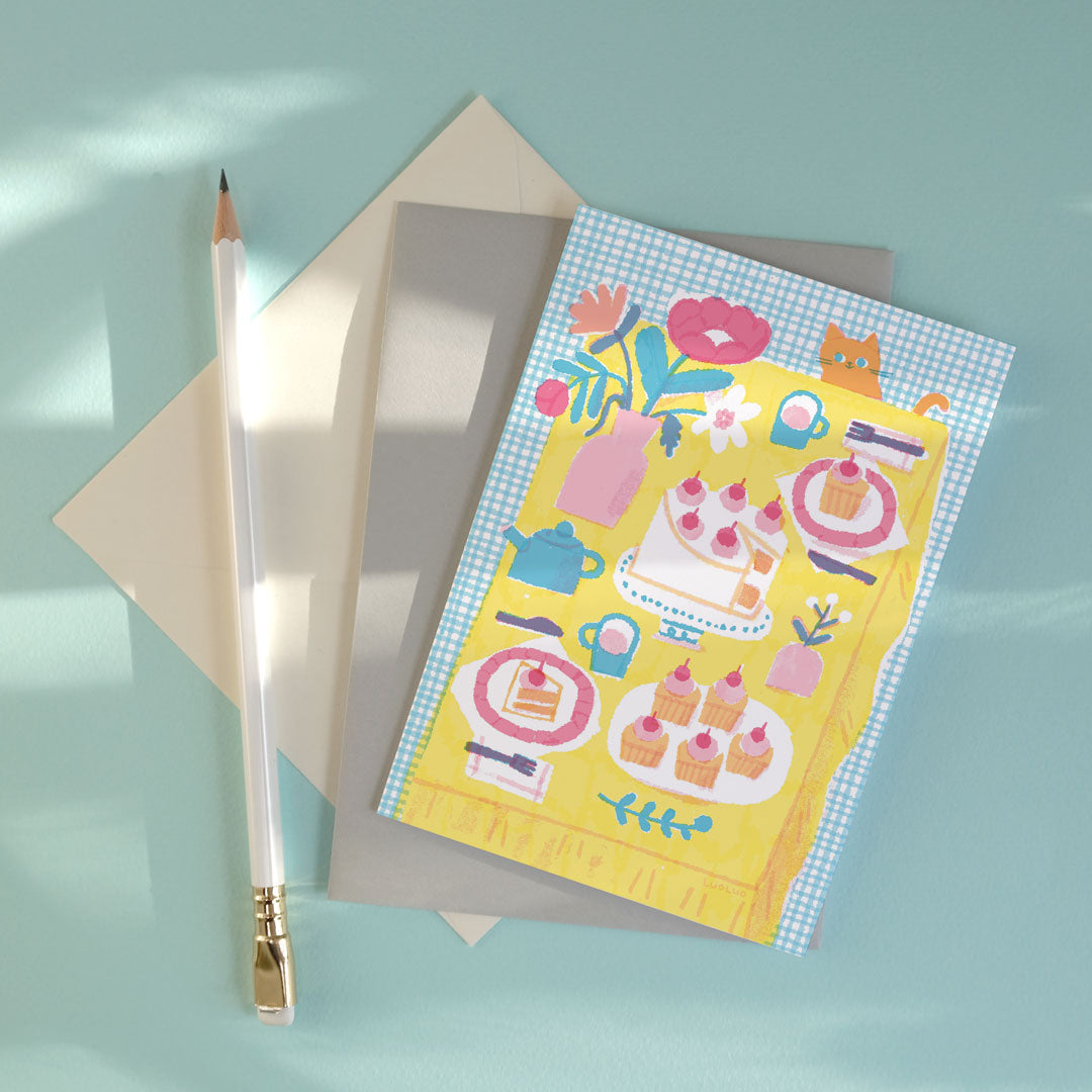 Tea Party Greeting Card