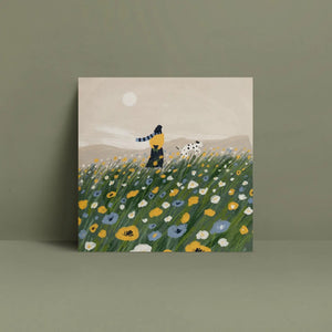 Spring Walk Greeting Card