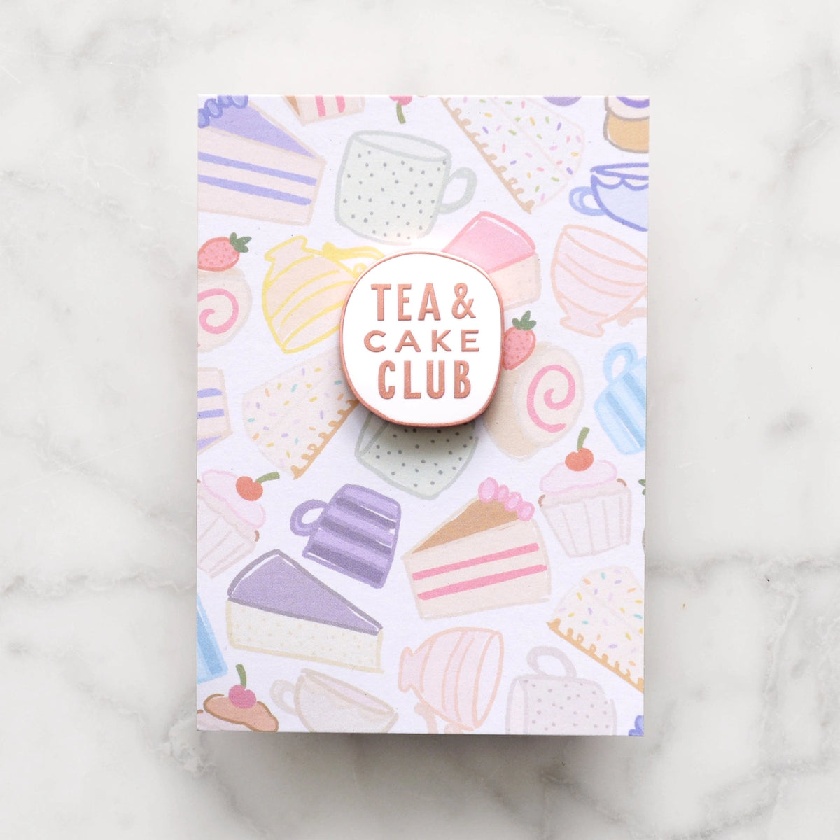 Tea & Cake Club Enamel Badge