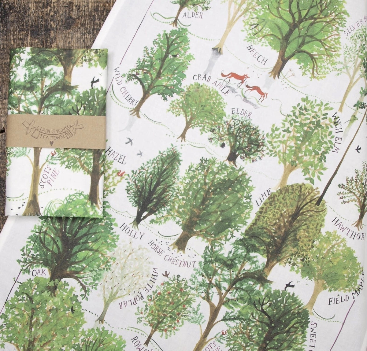 British Trees Tea Towel