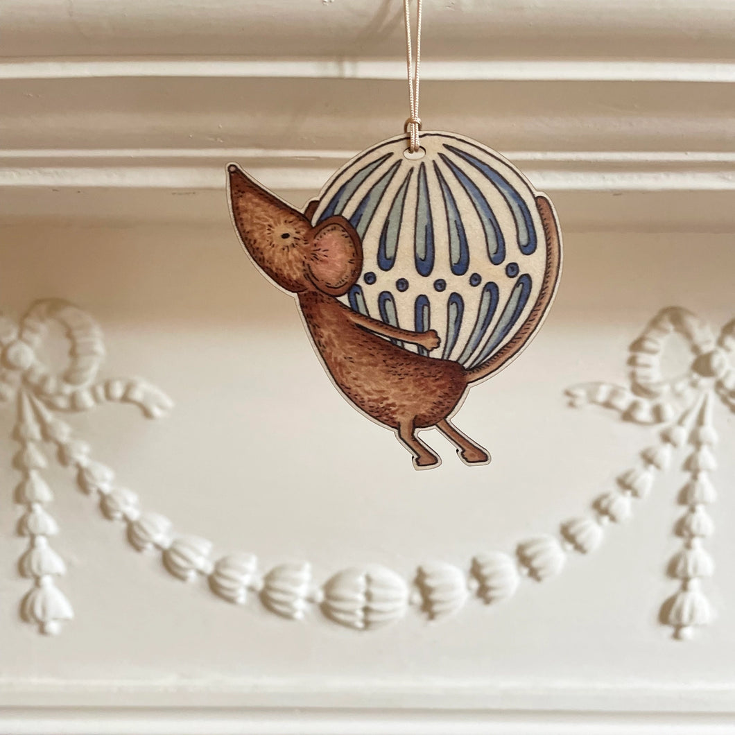 Mouse Christmas Bauble Decoration