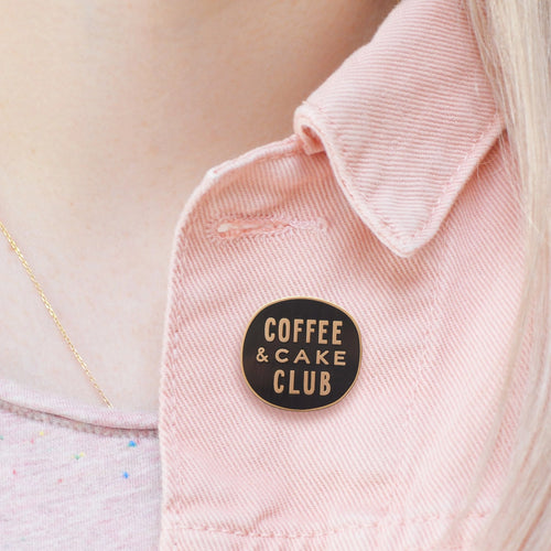 Coffee & Cake Club Enamel Badge