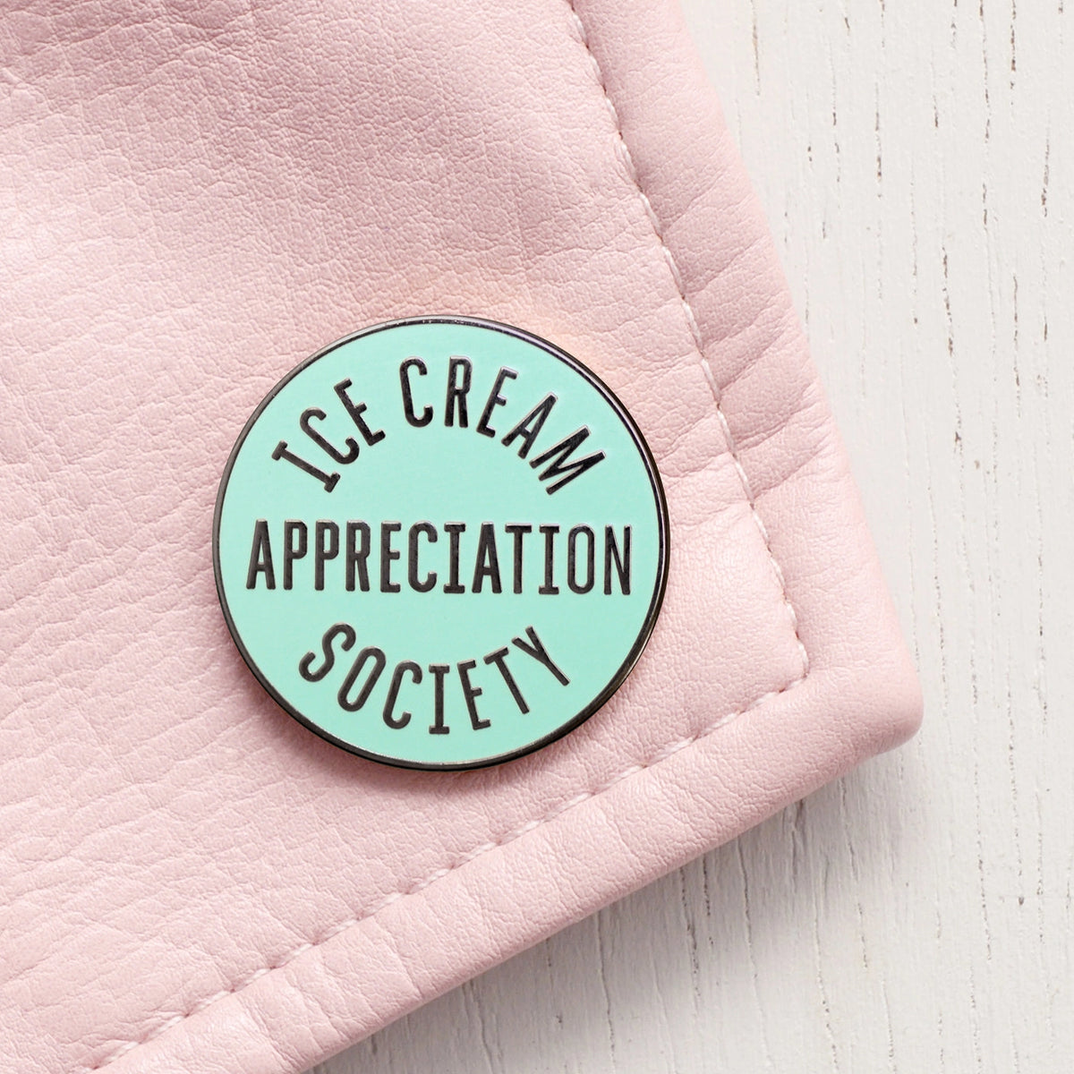 Ice Cream Appreciation Society Enamel Badge