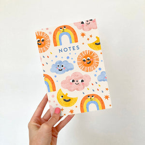 A5 Weather Faces Notebook