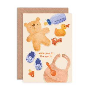 Welcome To The World, New Baby Card