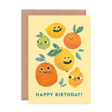 Lemon Faces Birthday Card