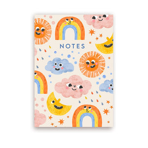 A5 Weather Faces Notebook