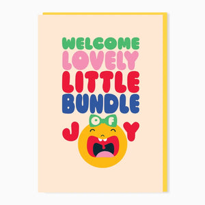 Welcome Bundle Of Joy, New Baby Card