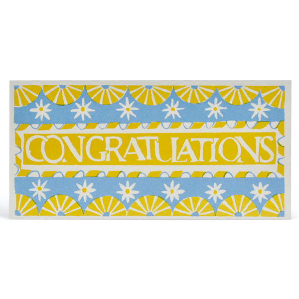 Congratulations Pattern Long Card