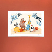 Animal Musicians A4 Print