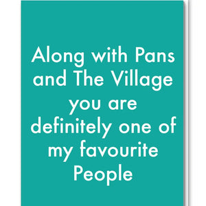 Favourite People Card