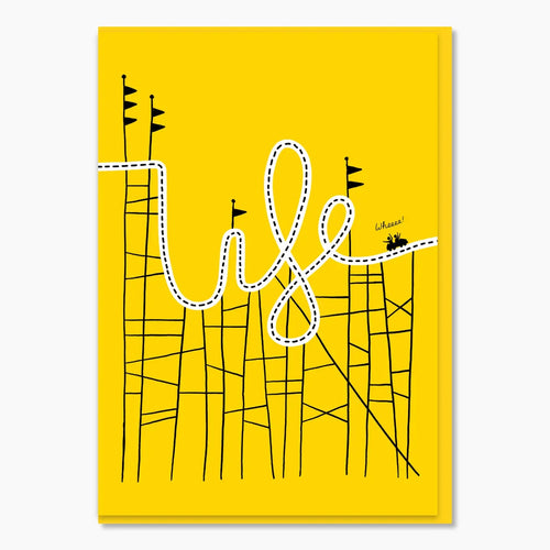 Life Is A Rollercoaster Greeting Card