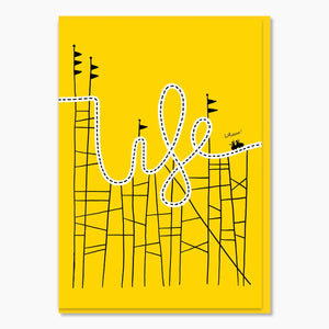 Life Is A Rollercoaster Greeting Card