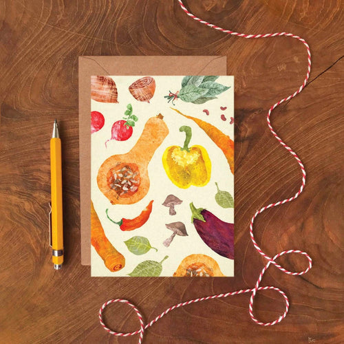 Vegetables Pattern Greeting Card