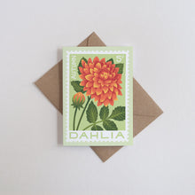 Dahlia Greetings Card