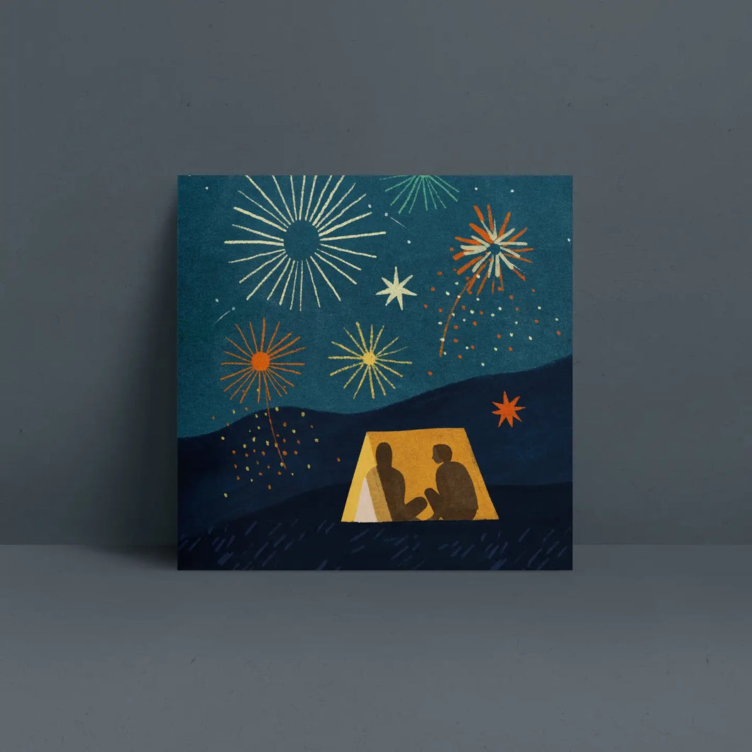Fireworks Greeting Card