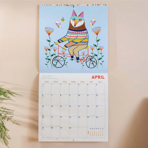 2026 Folk Animals Calendar