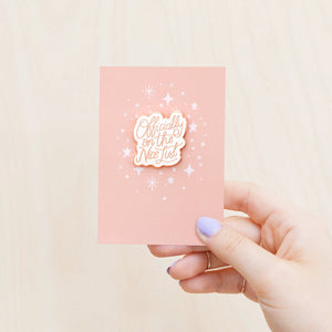 Officially On The Nice List Enamel Badge