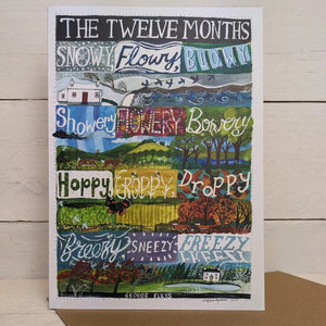 Twelve Months Greeting Card