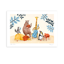 Animal Musicians A4 Print