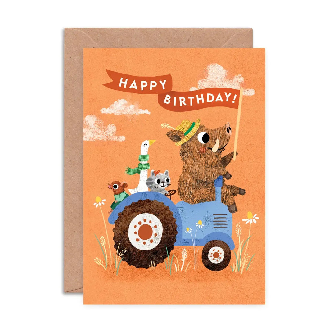 Tractor Birthday Card