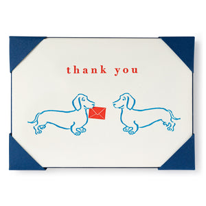 Dachshund Thank You, Pack of 5 Cards
