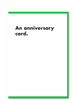 An Anniversary Card
