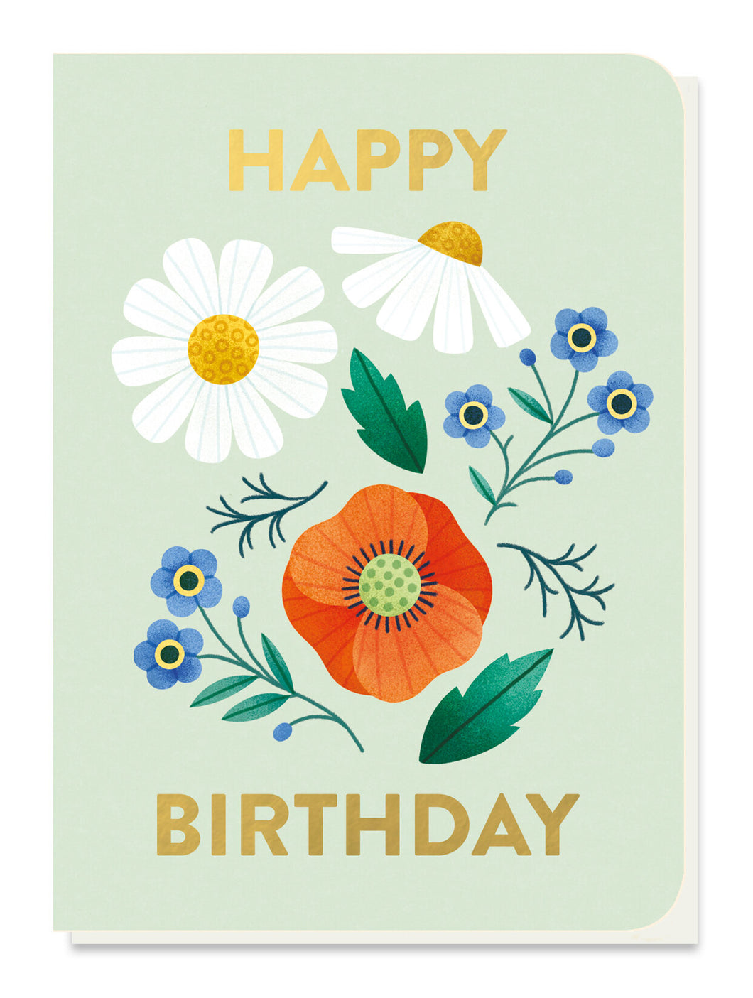 Happy Birthday Wild Flowers Seedstick Card