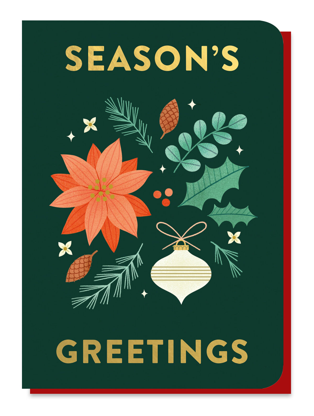 Season's Greetings Christmas Tree Seedstick Card