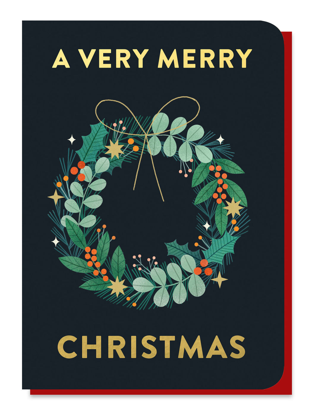 Wreath Christmas Tree Seedstick Card
