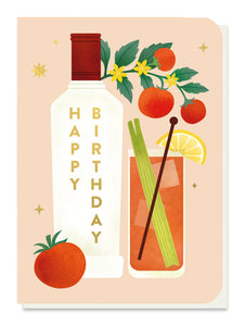 Happy Birthday Bloody Mary Seedstick Card