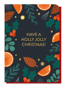Holly Jolly Christmas Tree Seedstick Card