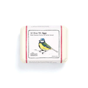 12 Chocolate Blue Tit Eggs
